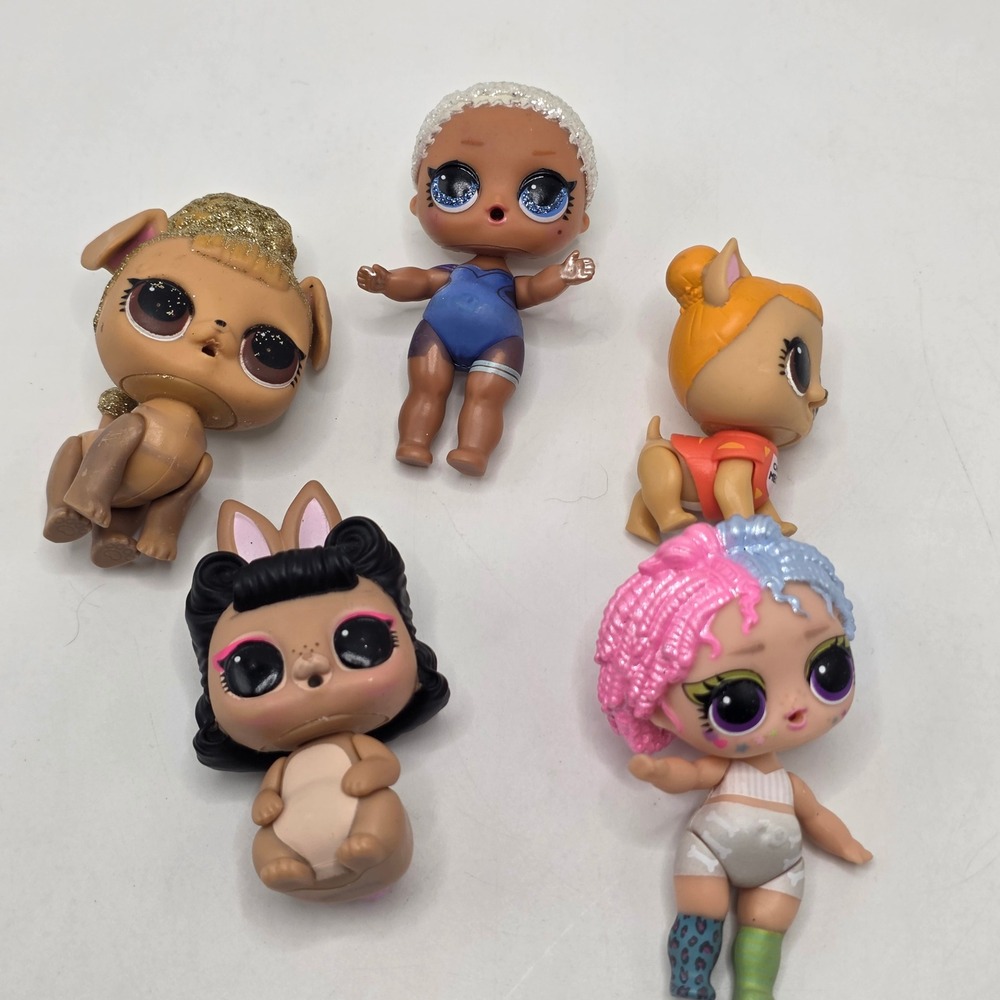 MGA LOL Surprise Doll Lot Independent Queen Pets Glitter Hair Fashion Figures